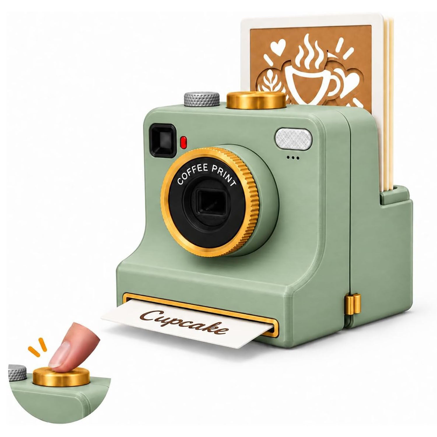 CoffeePix™ Photo Stencil Printer + 34 Stencil Set