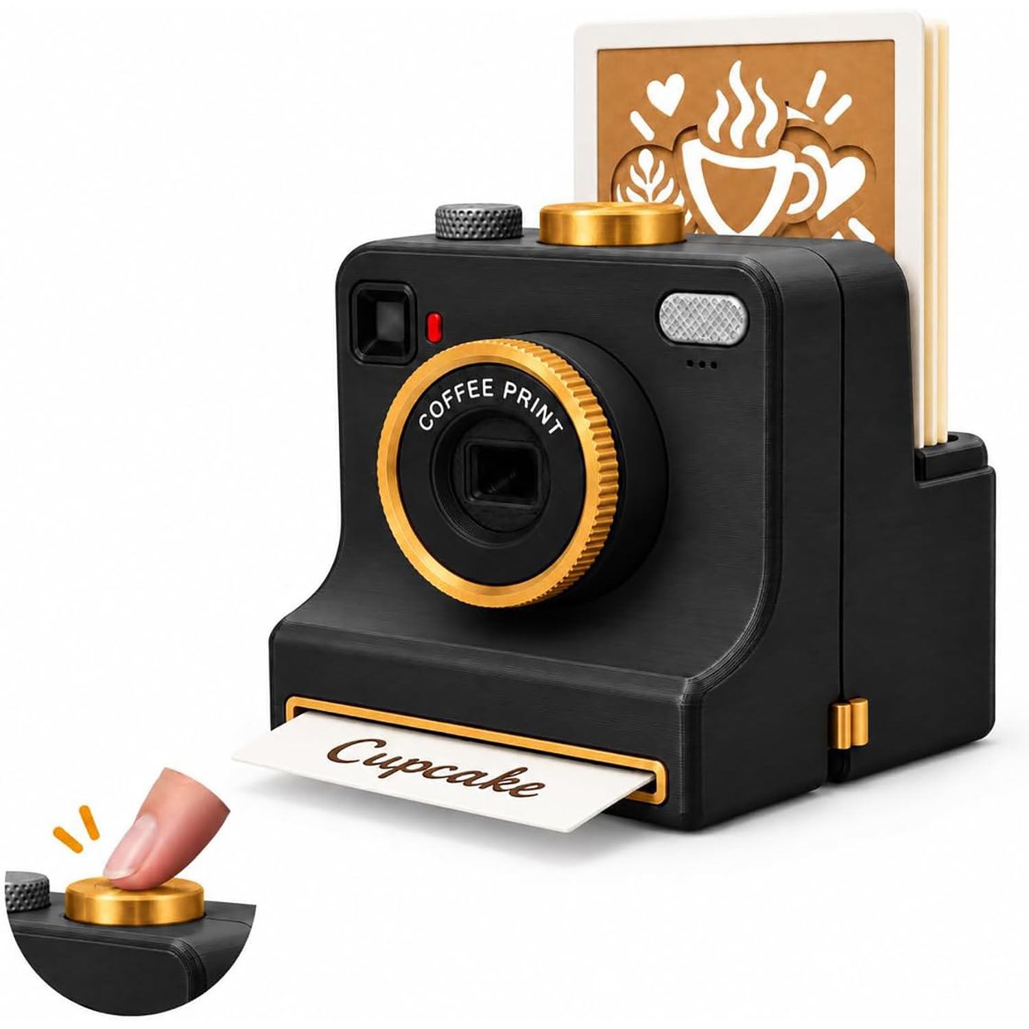 CoffeePix™ Photo Stencil Printer + 34 Stencil Set