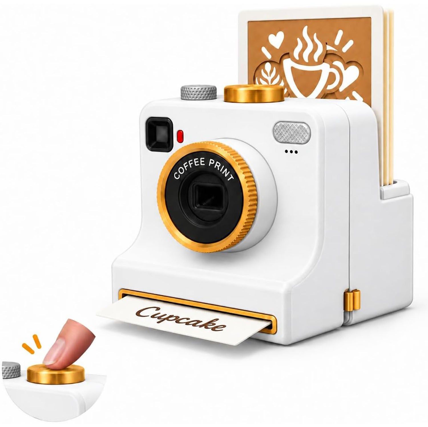 CoffeePix™ Photo Stencil Printer + 34 Stencil Set